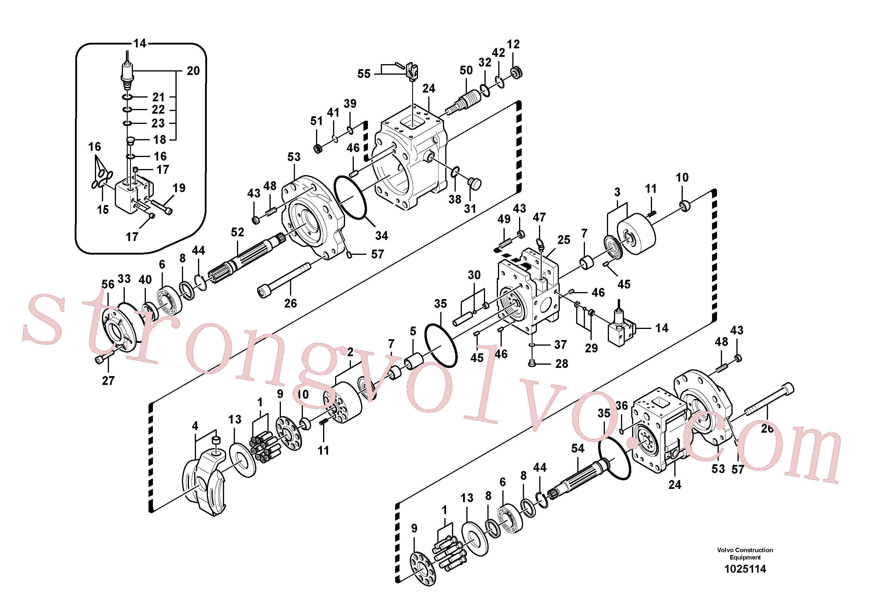 VOE14540760 Válvula de retenção Inscreva-se para Volvo Acessórios para escavadeira